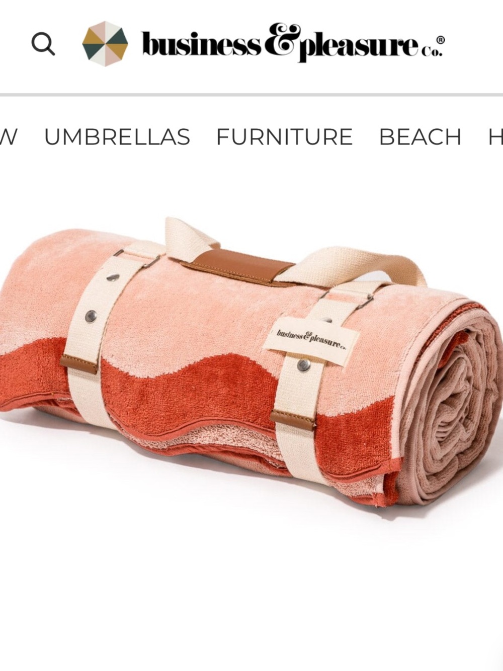 The Beach Blanket - Rivie Pink